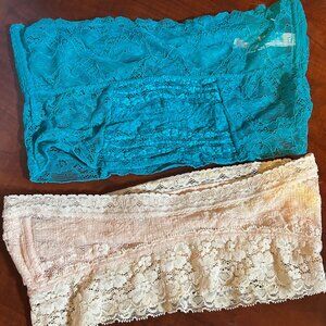 Free People Intimately strapless bralettes, set of 2